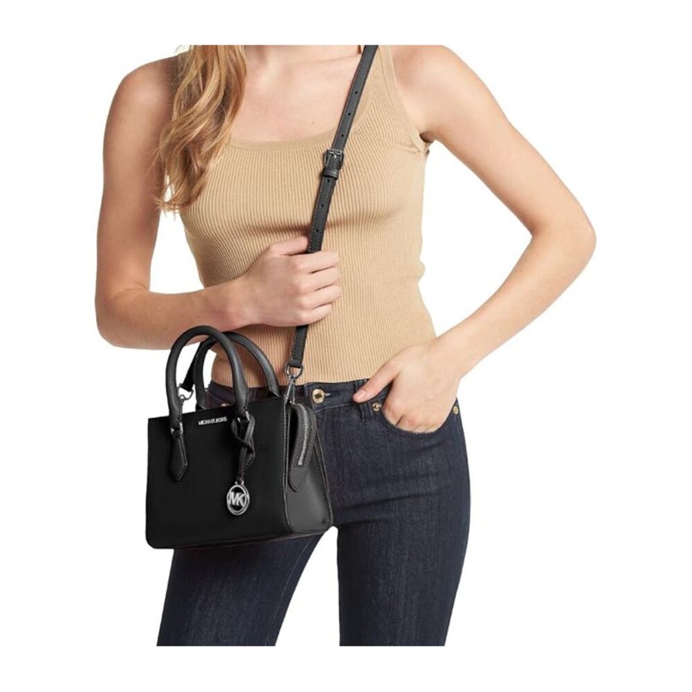 Michael Kors Sheila Small Satchel - Black - Picture 3 of 5